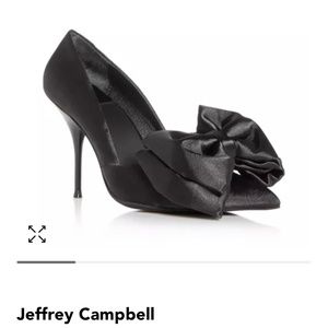 Jeffrey Campbell Convince B pump- black satin